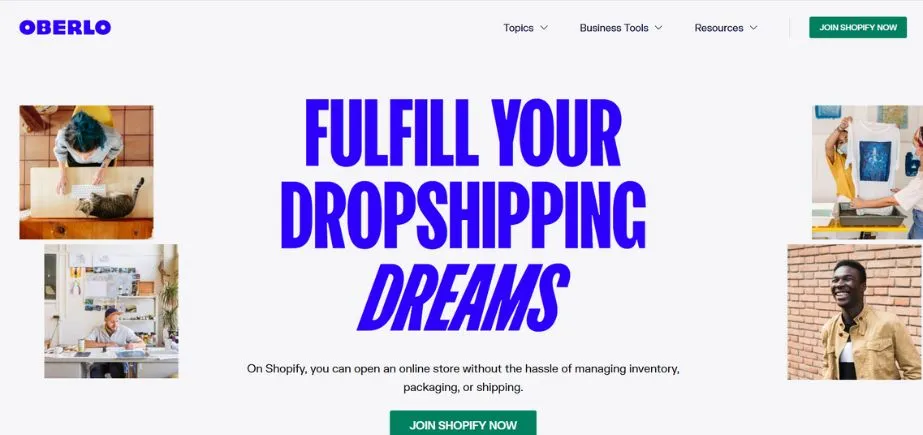 Oberlo - Saas Tools for eCommerce Business