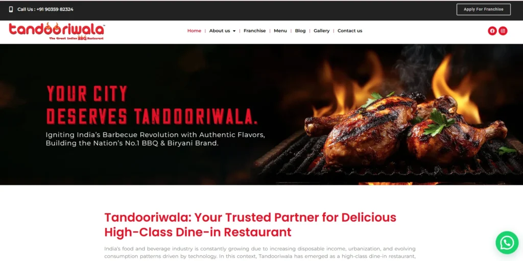 Tandooriwala-FOCO Franchise Opportunities in India