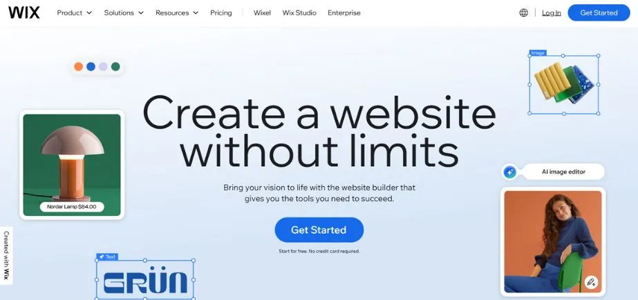 Wix - Best ecommerce platform for small business