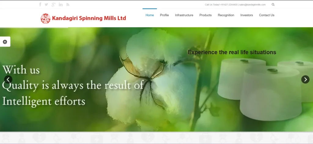 Kandagiri Spinning Mills Limited-Textile Companies in Tamil Nadu
