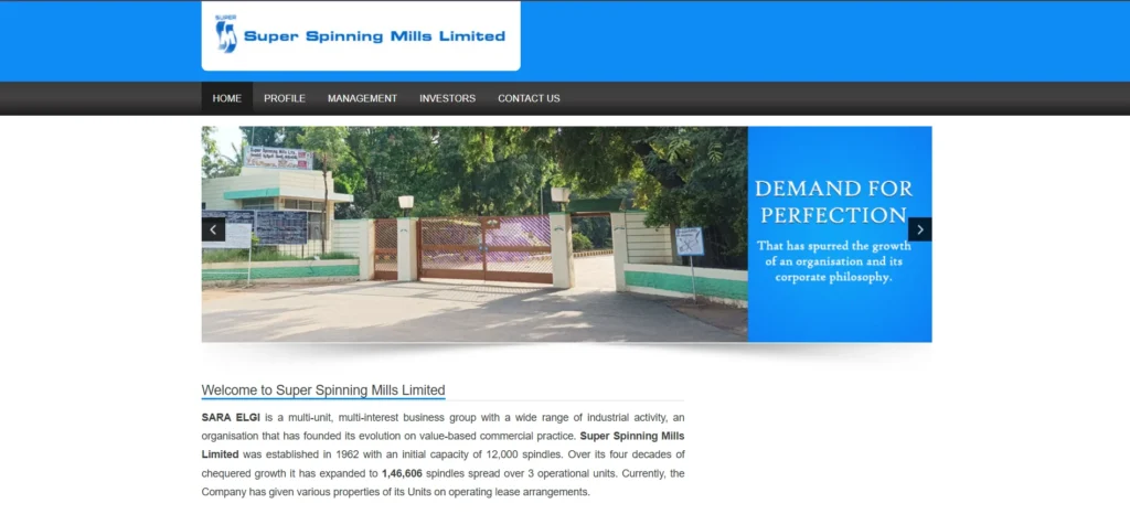 Super Spinning Mills Limited-Textile Companies in Tamil Nadu