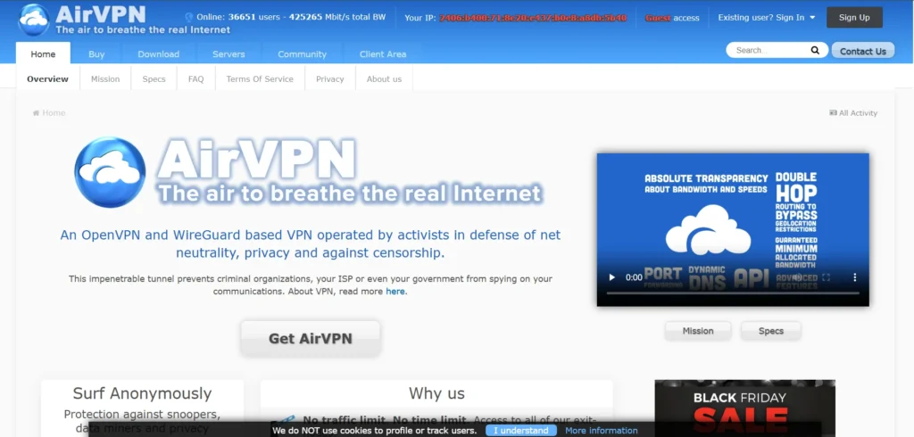 VPN for Apple TV - AirVPN