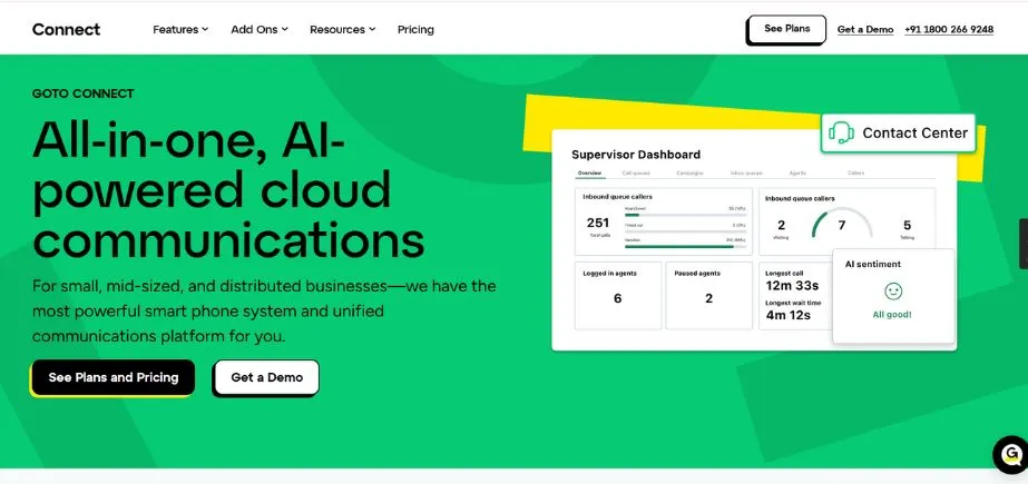 GoTo Connect - Best Office Phone Systems for Small Business