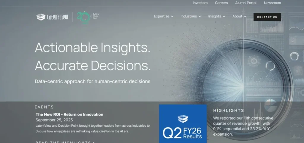 LatentView Analytics - AI Development Companies In India