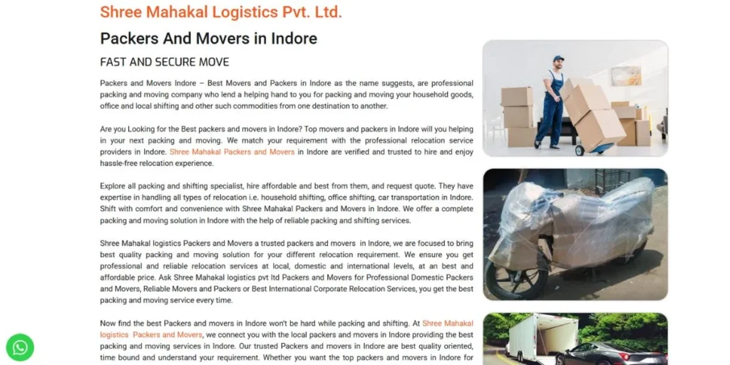 Logistics Companies in Indore