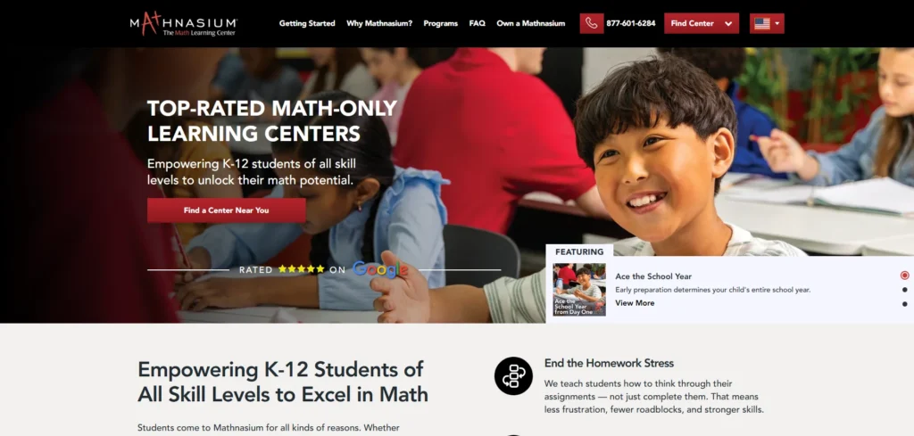 Mathnasium Learning Centers- franchises for veterans