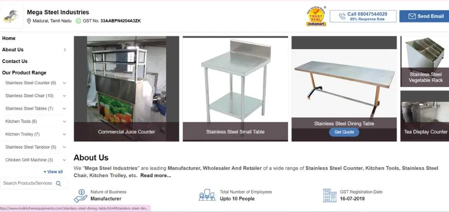 MegaSteel Industries - Manufacturing Companies in Madurai