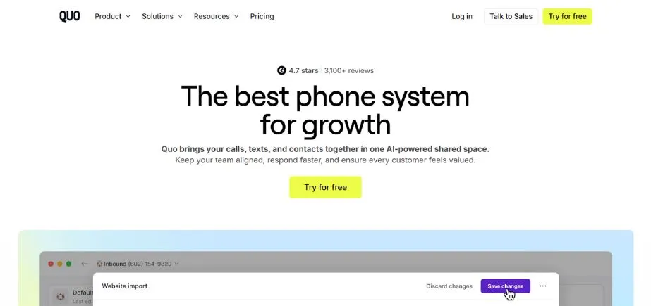 OpenPhone - Best Office Phone Systems for Small Business