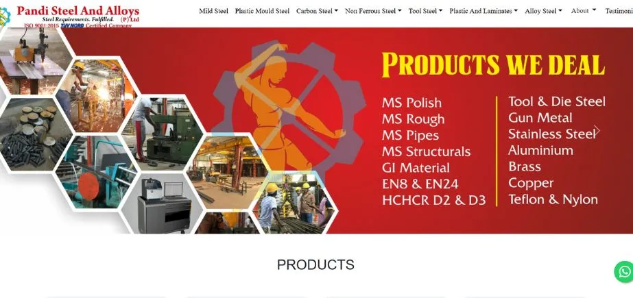 Pandi Steel and Alloys Pvt Ltd - Manufacturing Companies in Madurai