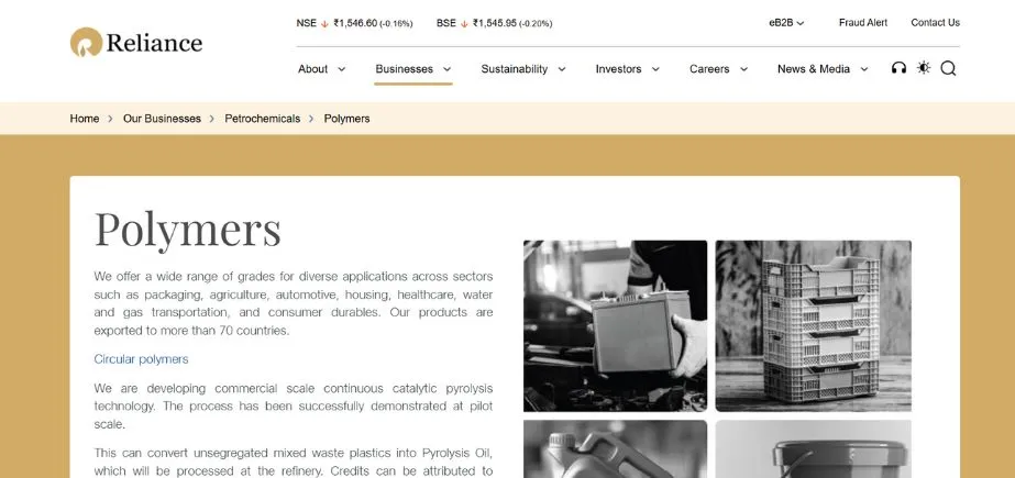 Reliance Industries Ltd. - Manufacturing Companies in Madurai