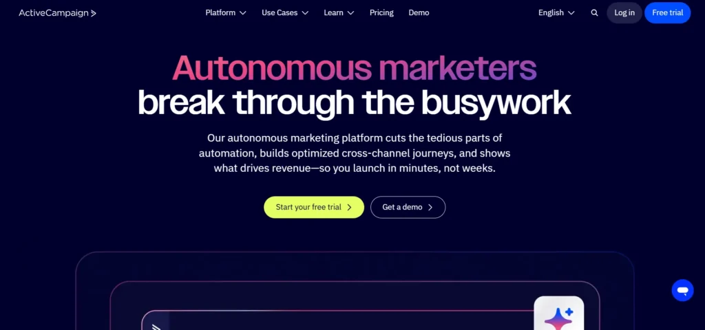B2B Marketing Automation Platform - ActiveCampaign