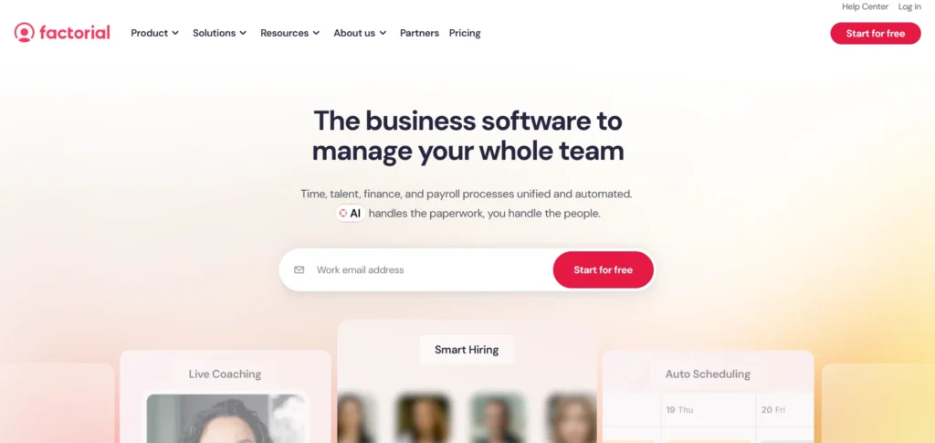 HRMS Software - Factorial HR