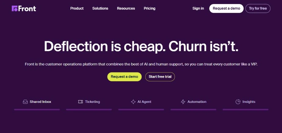 Front - Customer Engagement Platforms