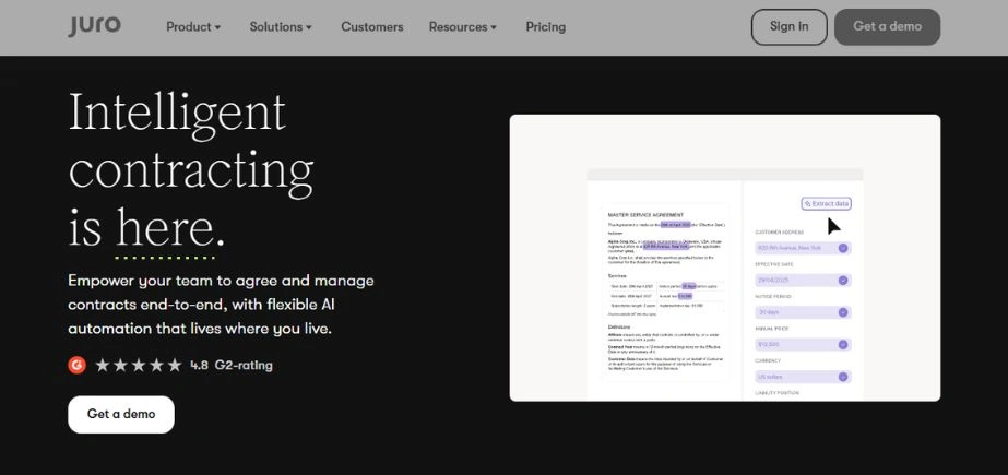 Juro - Contract Management Software India