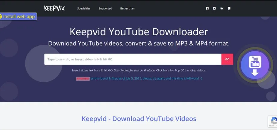 KeepVid - Vimeo to MP4 Converter