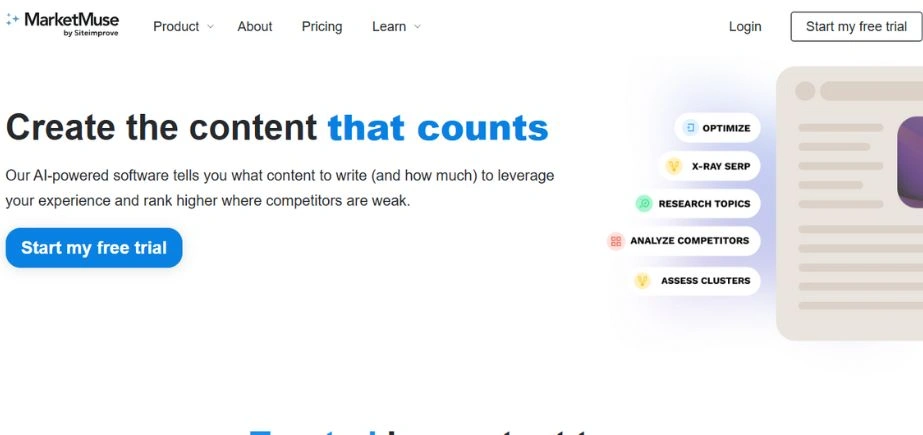 MarketMuse - AI Tools for Marketing