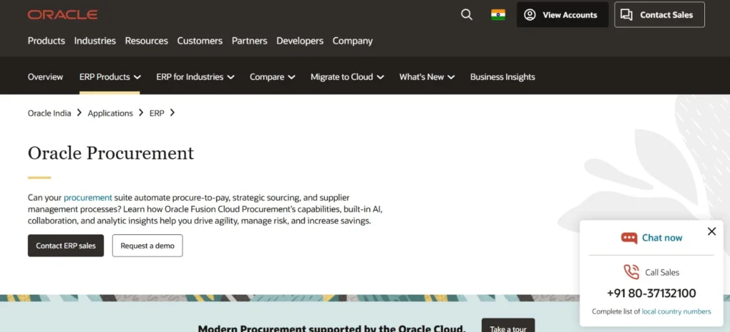 vendor management system software - Oracle Procurement Cloud