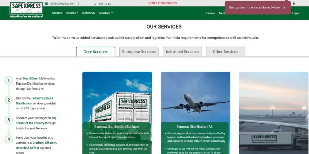 SAFEXPRESS - Freight Forwarding Companies in India