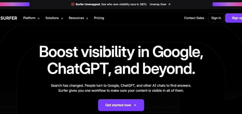 SurferSEO - AI Tools for Marketing