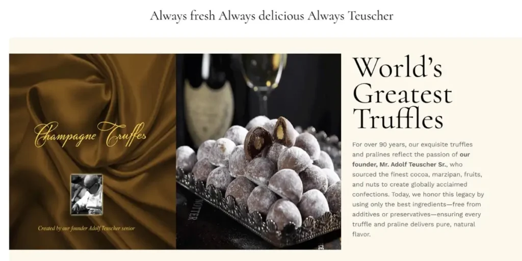 Teuscher - Swiss Chocolate Brands