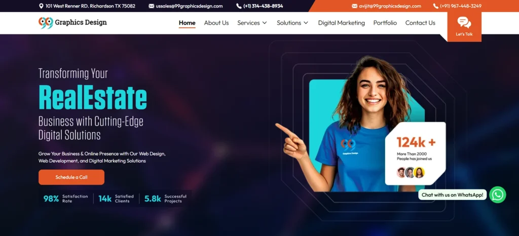 website design company in kolkata - 99Graphics Design