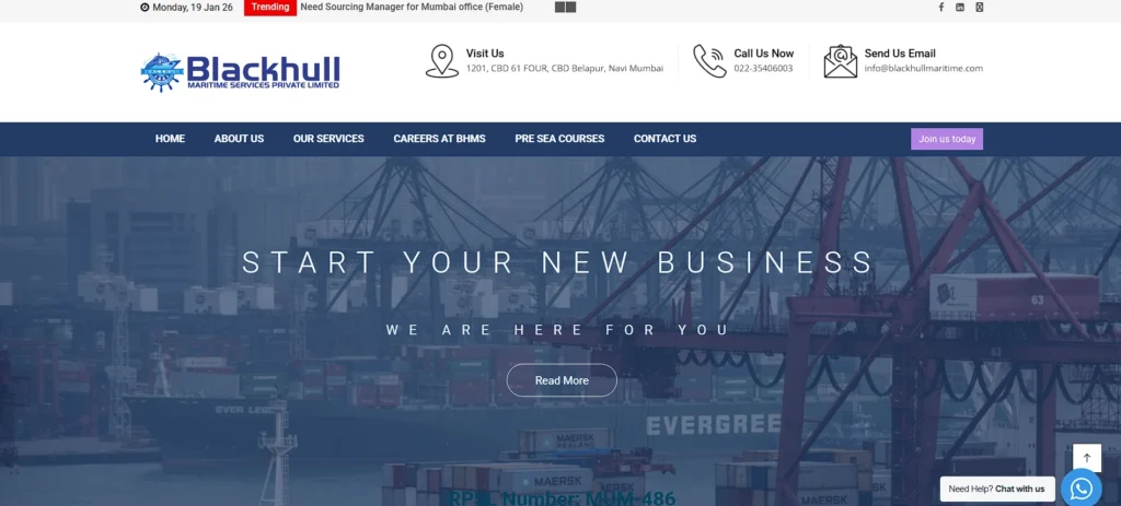 shipping companies in belapur - Blackhull Maritime Services Pvt.Ltd.