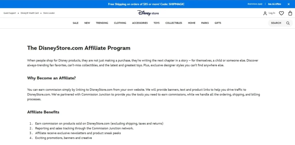 Disney Affiliate Program