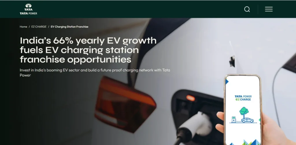 EV Charging Station Franchise - Tata Power EZ Charge