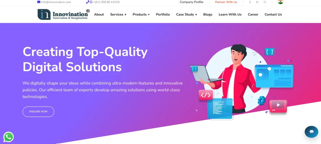 website design company in kolkata - Innovination