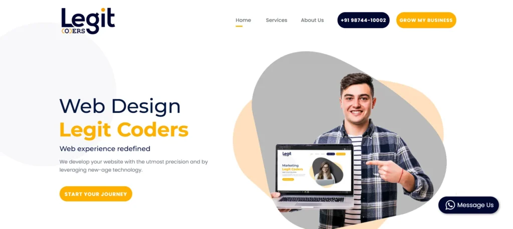 website design company in kolkata - Legit Coders