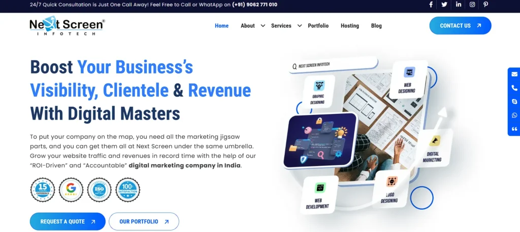 website design company in kolkata - Next Screen Infotech