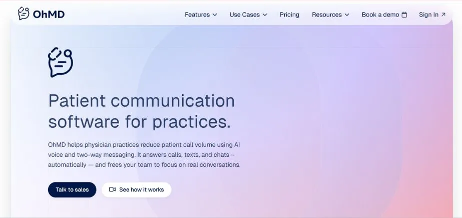 OhMD - Patient Communication Tools