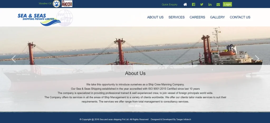 shipping companies in belapur - SEA & SEAS SHIPPING PVT.LTD