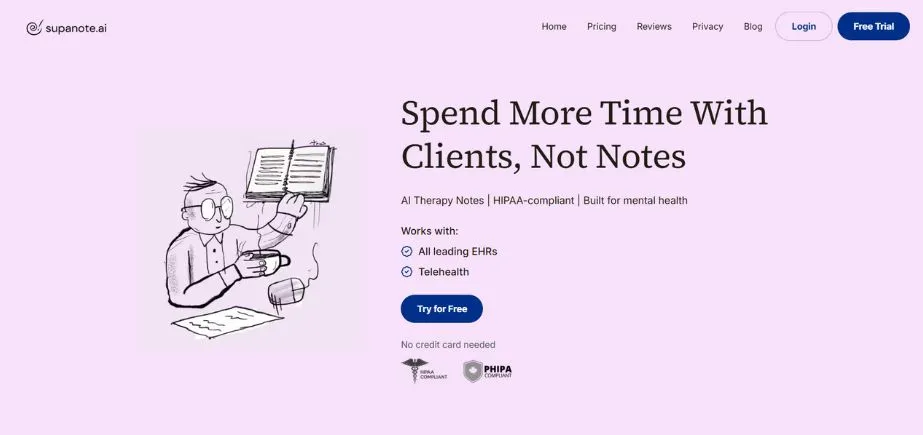 Supanote.ai - Behavioral Healthcare Software