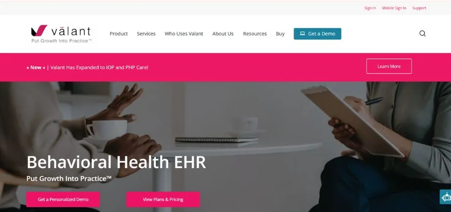 Valant - Behavioral Healthcare Software