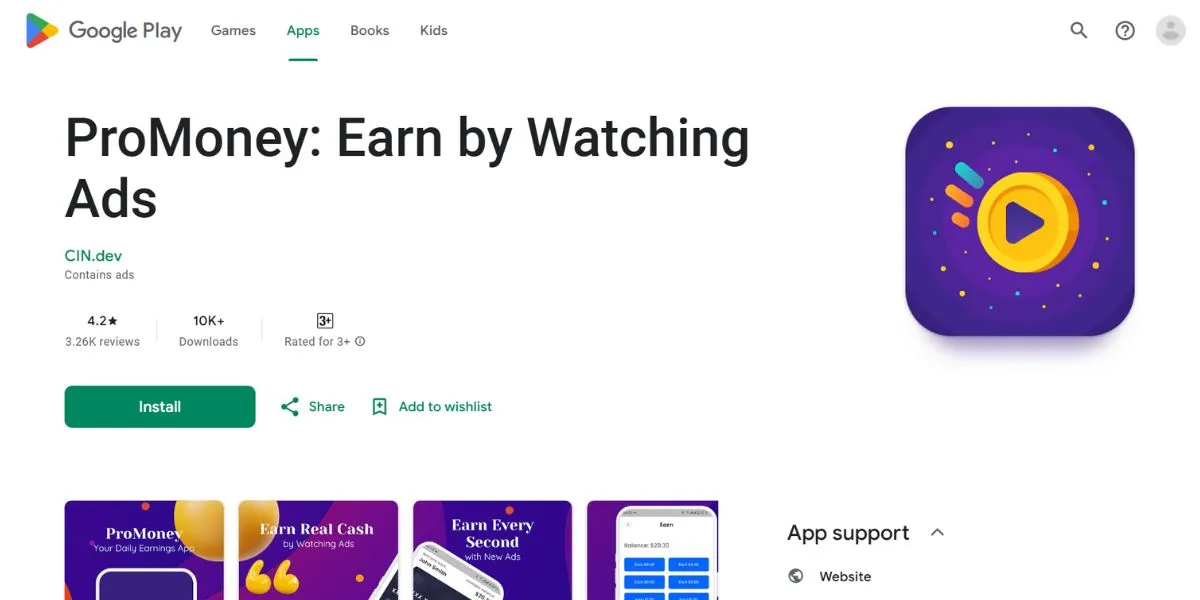 promoney - Apps to Earn Money by Watching Ads