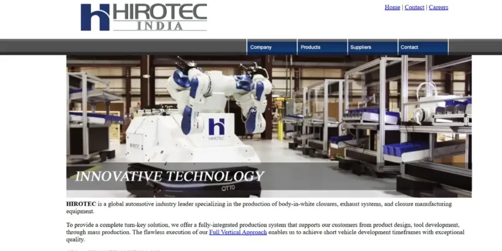 Hirotec India - Manufacturing Companies in Coimbatore