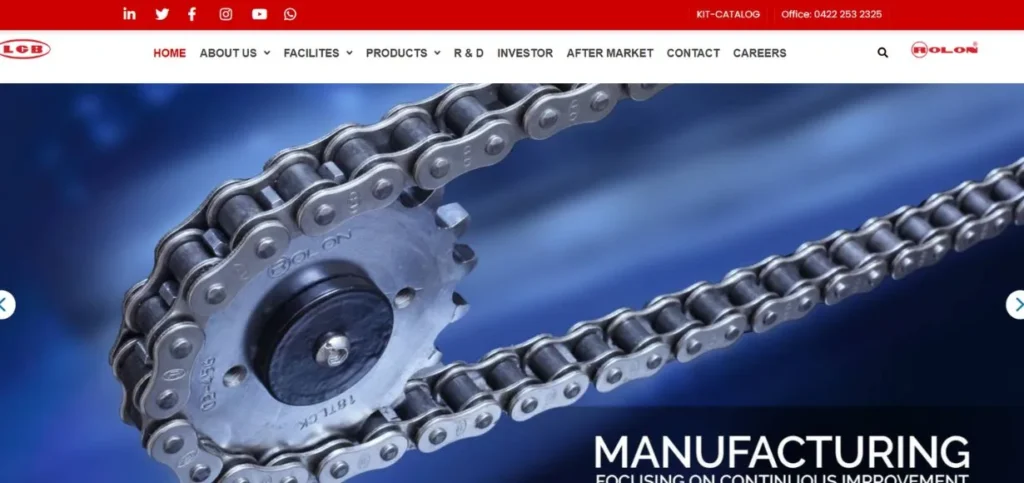 L.G. Balakrishnan & Bros Ltd. (LGB) - Manufacturing Companies in Coimbatore