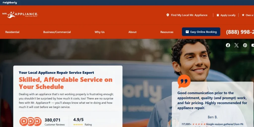 Mr. Appliance - Handyman Franchise Opportunities