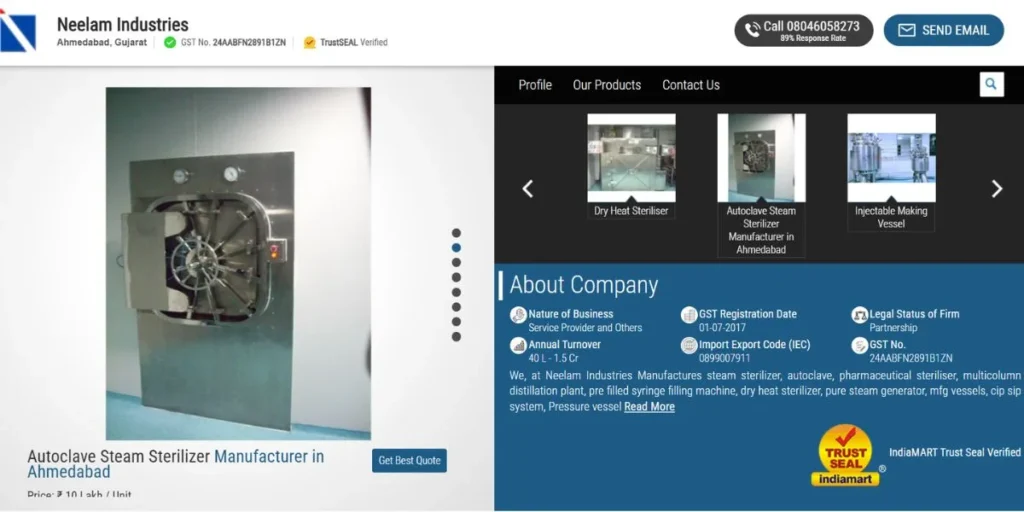 Neelam Industries - Manufacturing Companies in Coimbatore