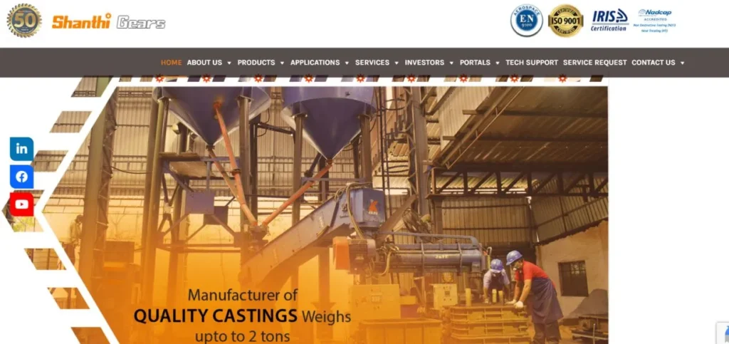 Shanthi Gears - Manufacturing Companies in Coimbatore