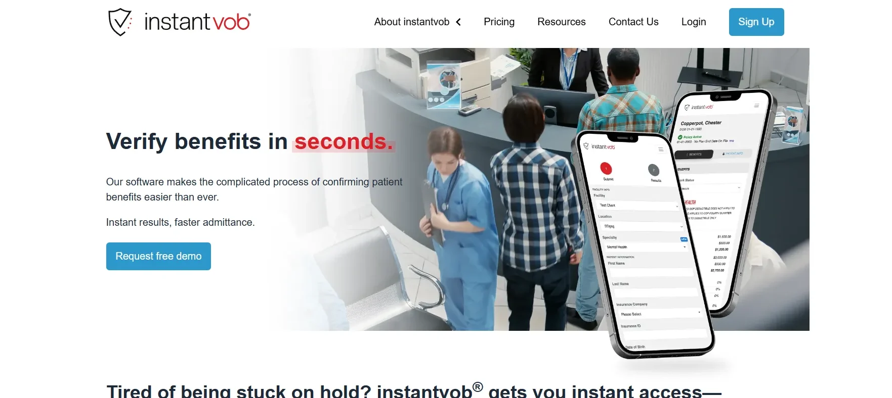 Insurance Verification Software - InstantVOB